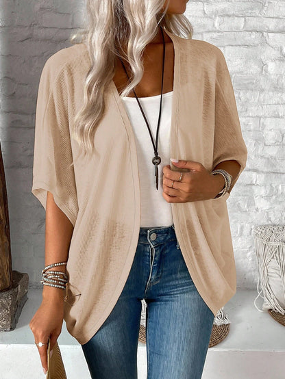 EMERY ROSE Women's Casual Batwing Sleeve Regular Outerwear For Daily Wear