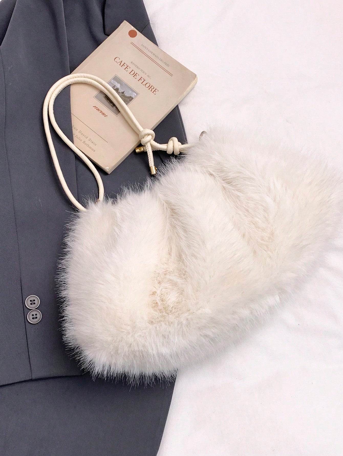 1pc Gold-Tone Glittery Crescent Moon Shape PVC Shoulder Bag For Women