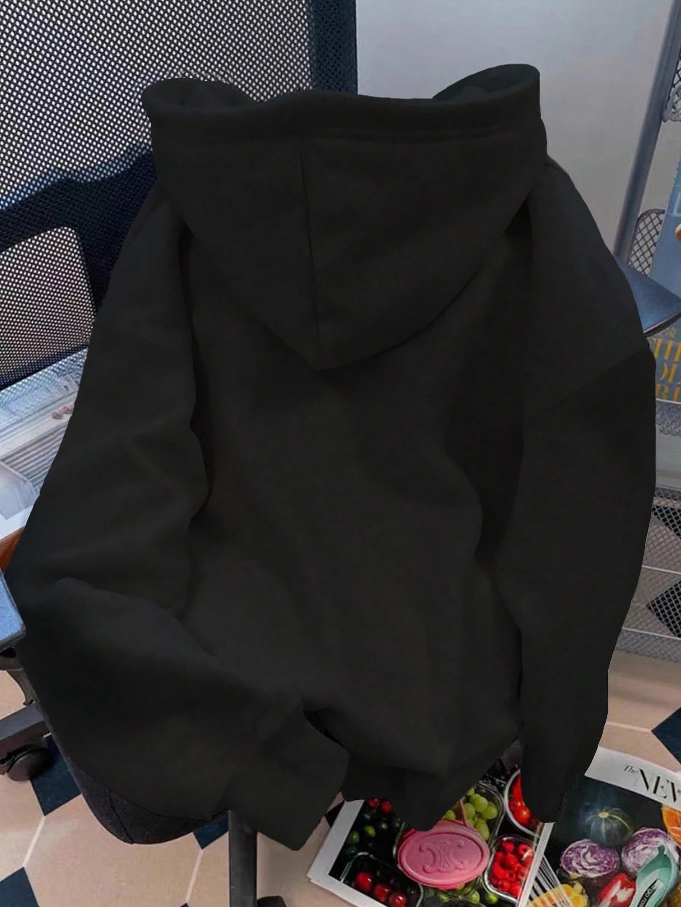 INAWLY Women's Casual Branch Print Long Sleeve Loose Hooded Sweatshirt,Graduation,Teacher,Back To School Pullover Fall