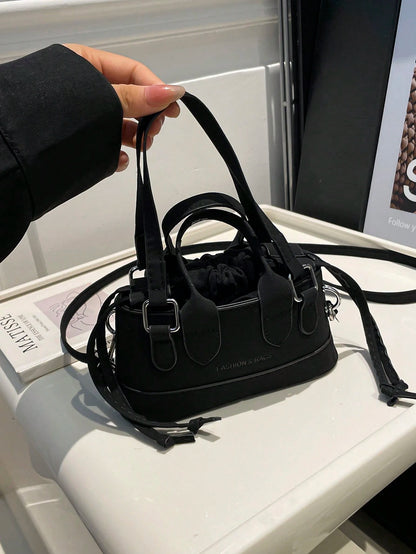 Crocodile Embossed Bucket Bag Mini Drawstring Design Funky