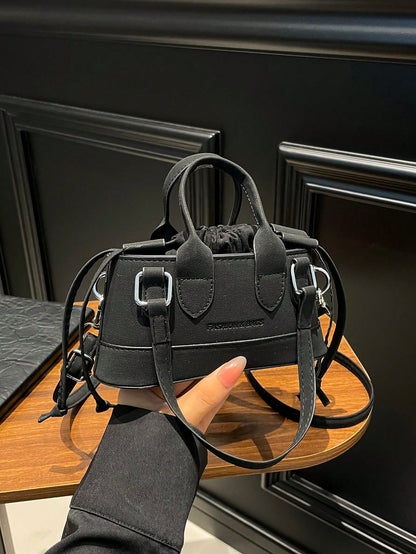 Crocodile Embossed Bucket Bag Mini Drawstring Design Funky