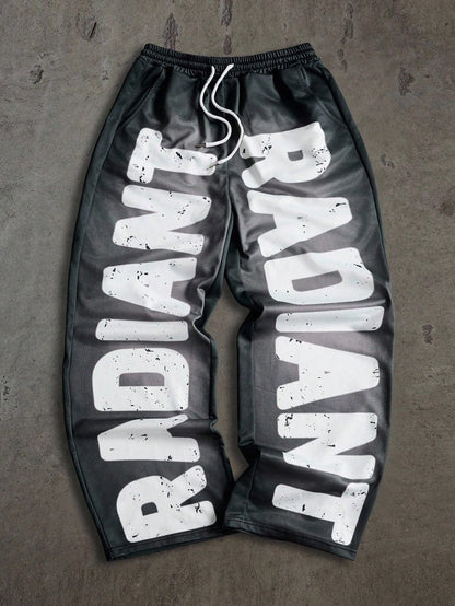 Coolane Women's Spring/Summer Casual Camo Print Drawstring Waist Wide Leg Pants