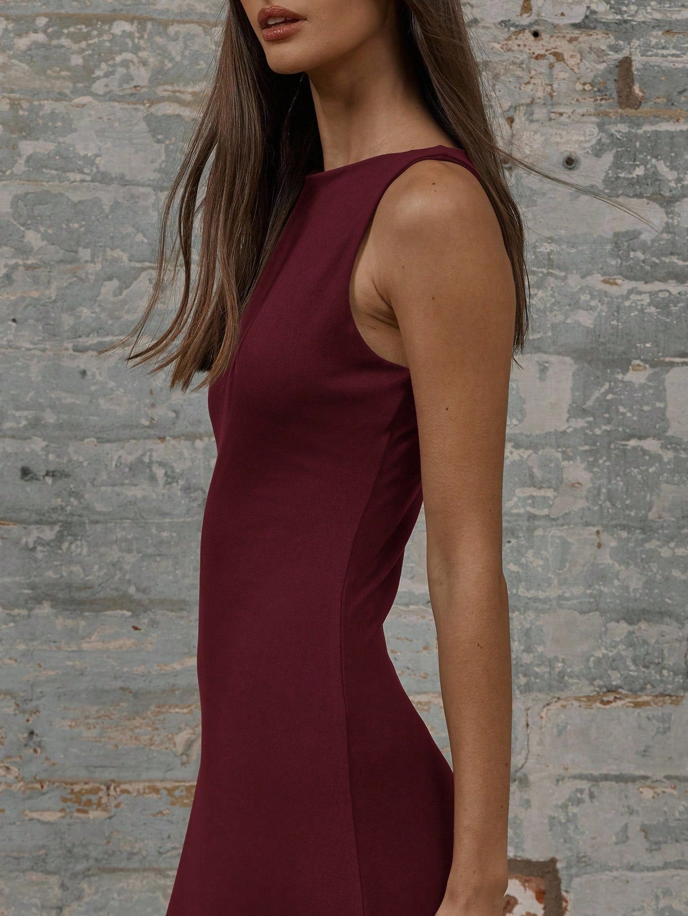 MUSERA Round Neck Drop Armhole Maxi Dress,Summer Dresses For Women Graduation Elegant Cute Sexy Vacation Boho Wedding Guest Beach Holiday Fall Wedding Guest, Elegant, Birthday, Church, Night Out Christmas, Halloween, Fall, Winter