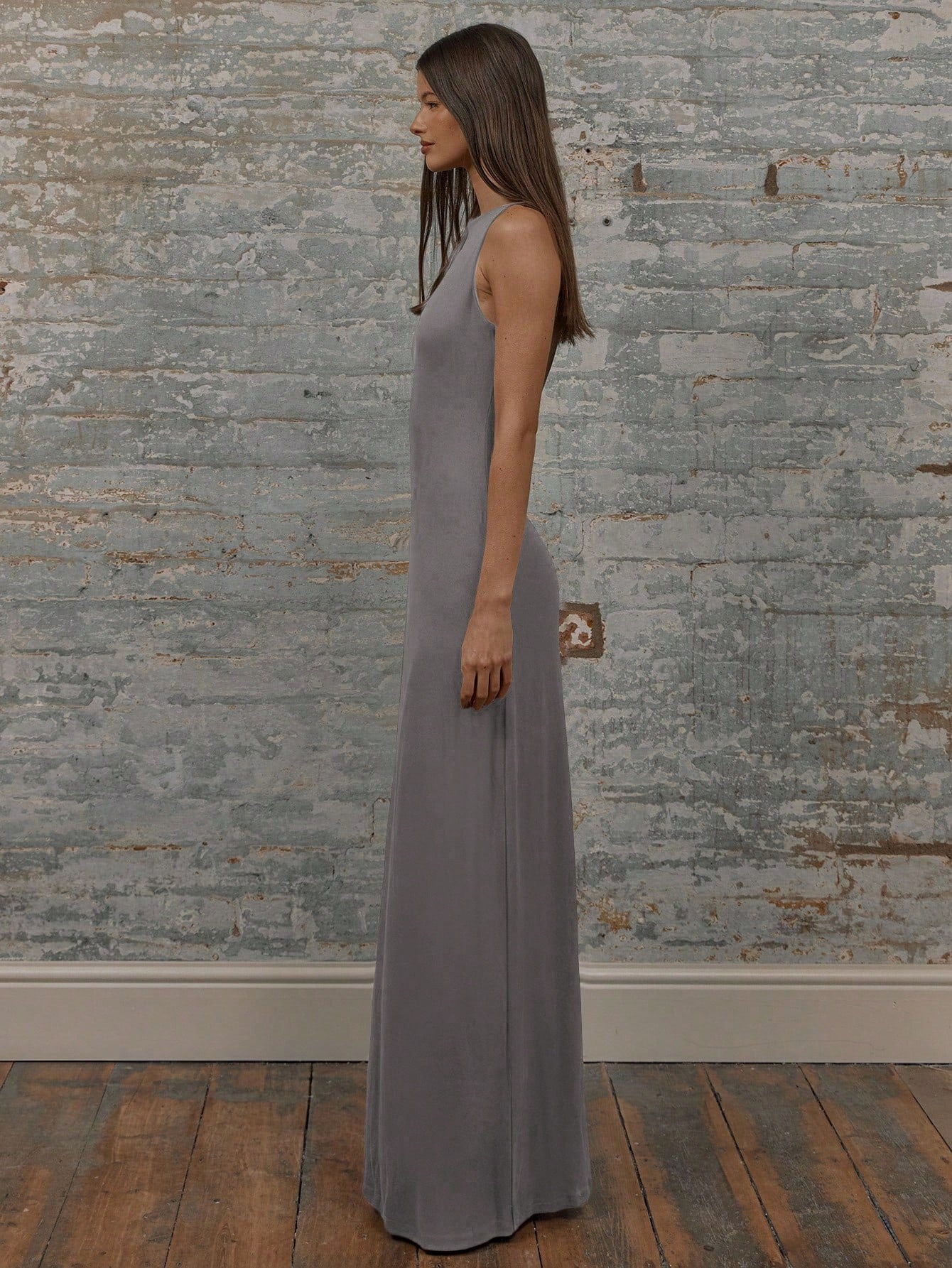 MUSERA Round Neck Drop Armhole Maxi Dress,Summer Dresses For Women Graduation Elegant Cute Sexy Vacation Boho Wedding Guest Beach Holiday Fall Wedding Guest, Elegant, Birthday, Church, Night Out Christmas, Halloween, Fall, Winter