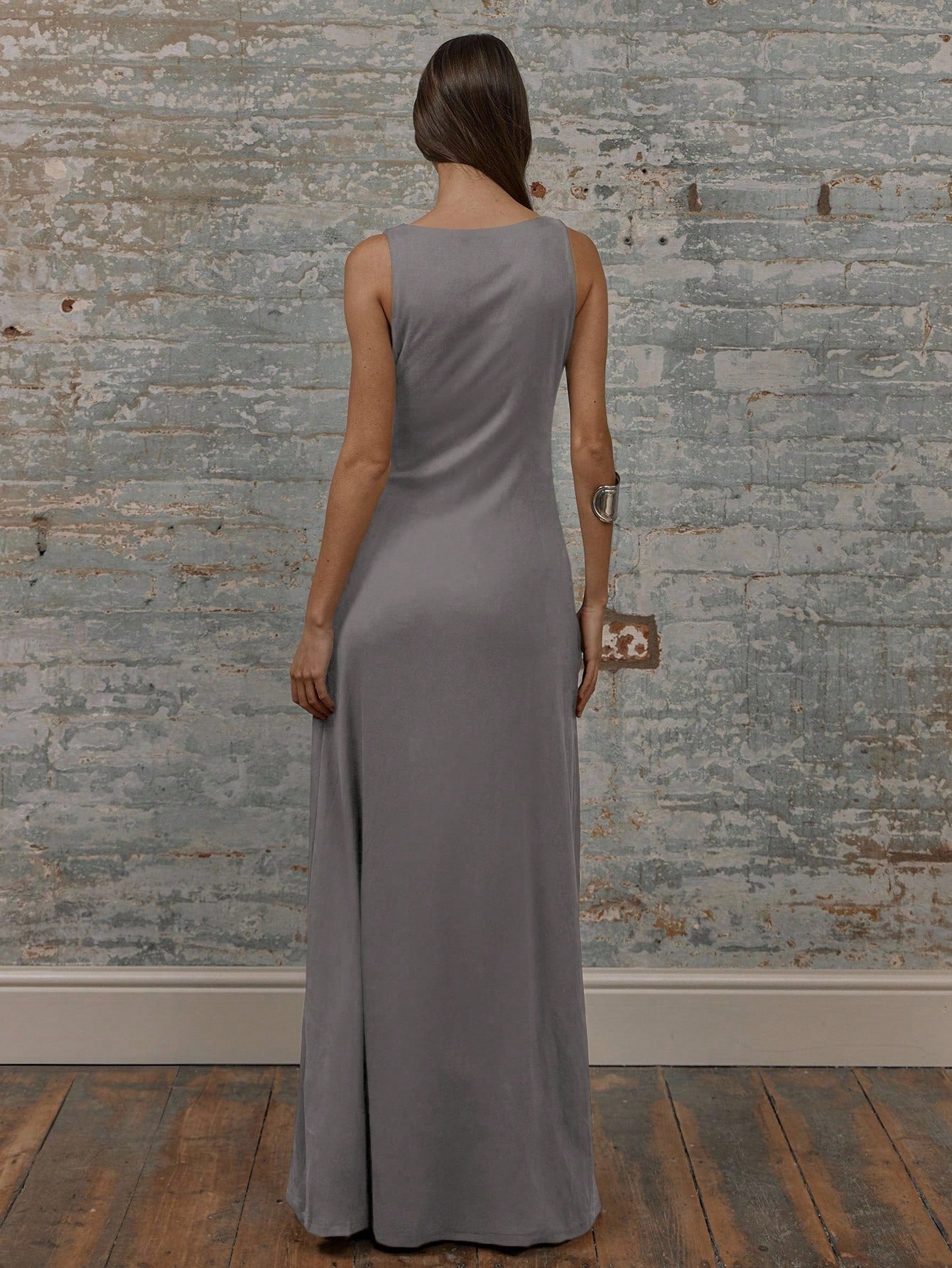 MUSERA Round Neck Drop Armhole Maxi Dress,Summer Dresses For Women Graduation Elegant Cute Sexy Vacation Boho Wedding Guest Beach Holiday Fall Wedding Guest, Elegant, Birthday, Church, Night Out Christmas, Halloween, Fall, Winter