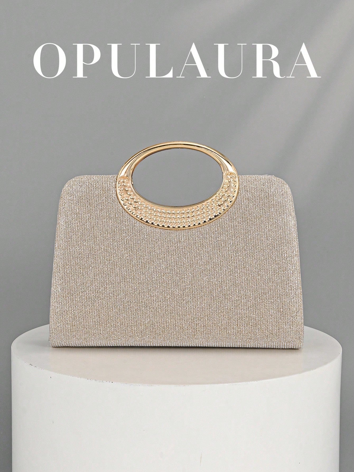 OpulAura Women's Fashion Sparkling Crystal Rhinestone Evening Clutch Bag, Glitzy Luxury Diamond Studded Formal Dress Purse, Suitable For Gala, Party, Birthday, Wedding, As Birthday Gift