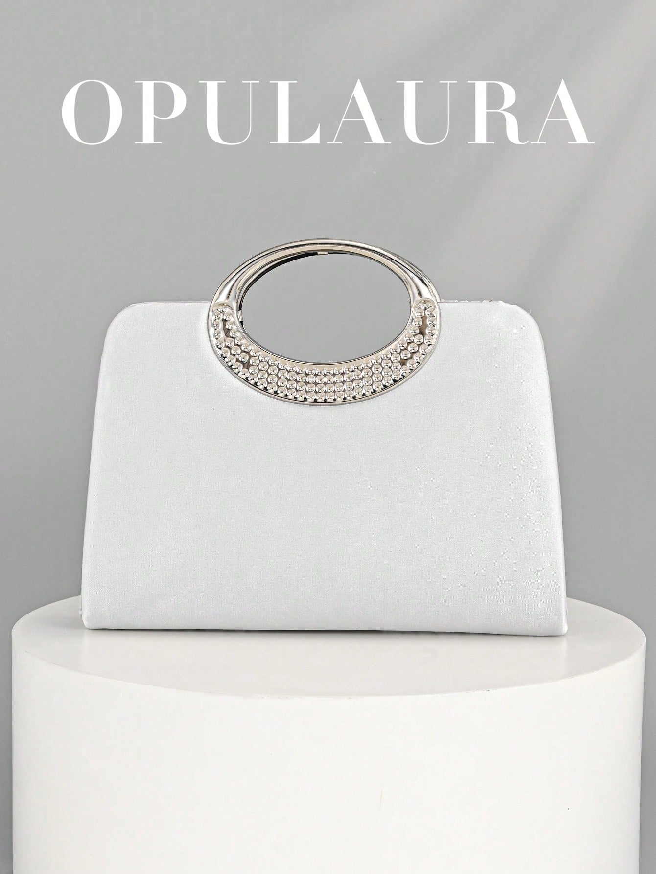 OpulAura Women's Fashion Sparkling Crystal Rhinestone Evening Clutch Bag, Glitzy Luxury Diamond Studded Formal Dress Purse, Suitable For Gala, Party, Birthday, Wedding, As Birthday Gift