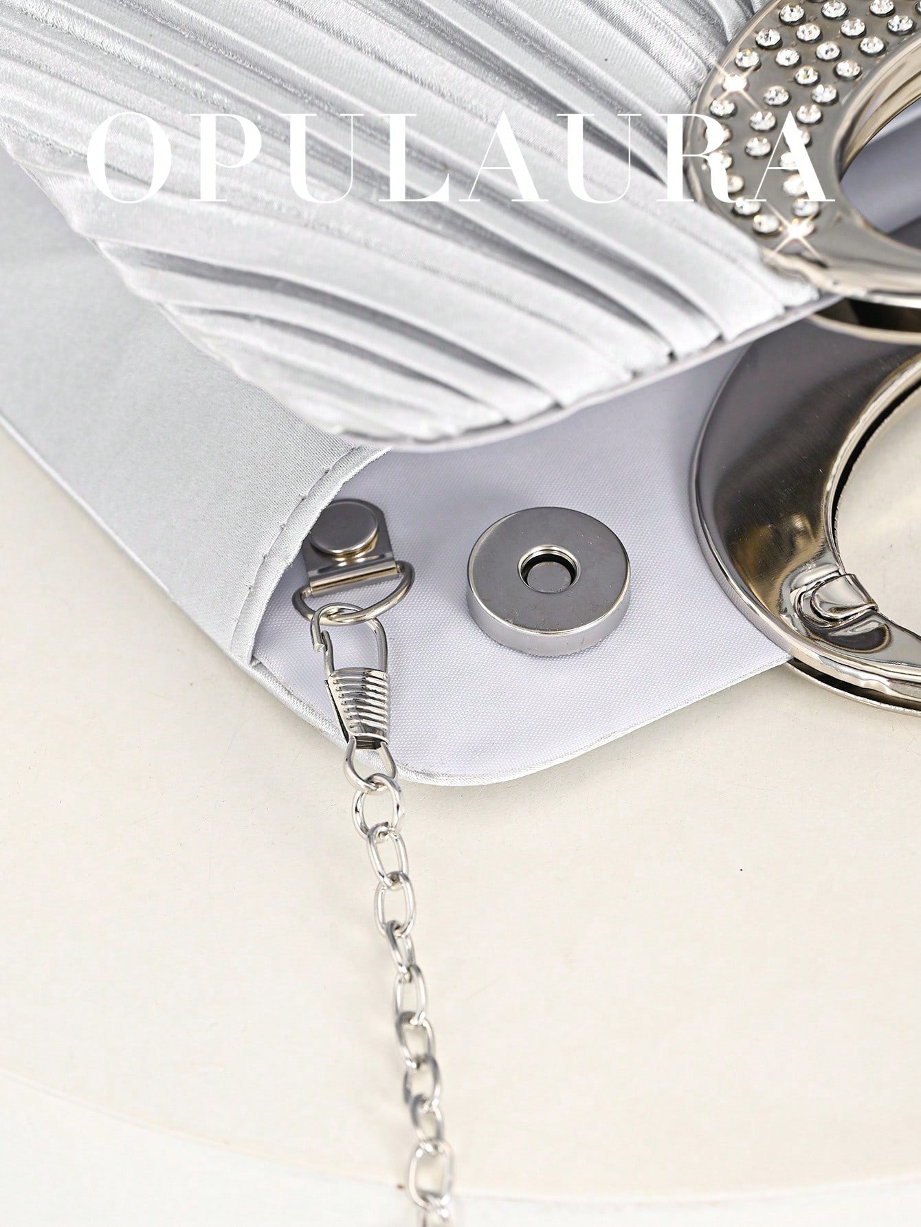 OpulAura Women's Fashion Sparkling Crystal Rhinestone Evening Clutch Bag, Glitzy Luxury Diamond Studded Formal Dress Purse, Suitable For Gala, Party, Birthday, Wedding, As Birthday Gift