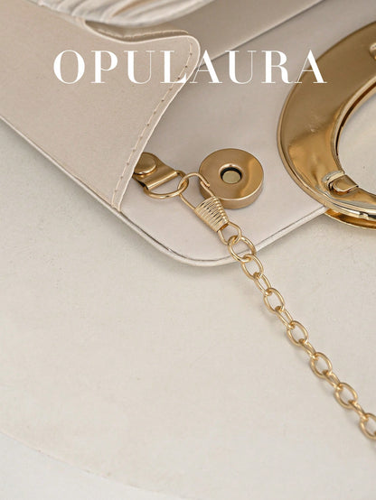 OpulAura Women's Fashion Sparkling Crystal Rhinestone Evening Clutch Bag, Glitzy Luxury Diamond Studded Formal Dress Purse, Suitable For Gala, Party, Birthday, Wedding, As Birthday Gift