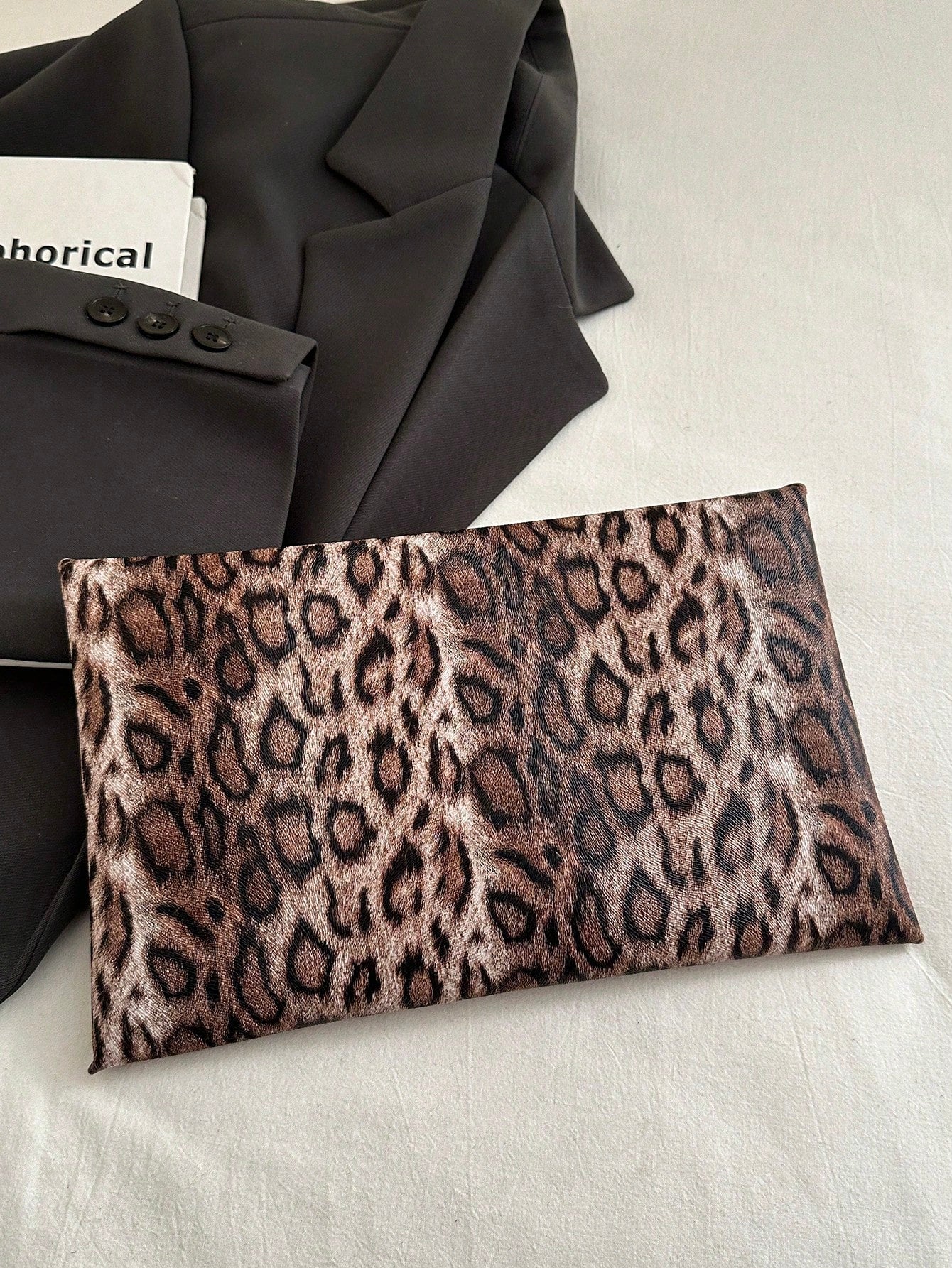 Crocodile Print, Snake Print, Solid Color, Minimalist, Fashionable, Casual PU Clutch, Envelope Bag, Fashionable Clutch Bags For Woman