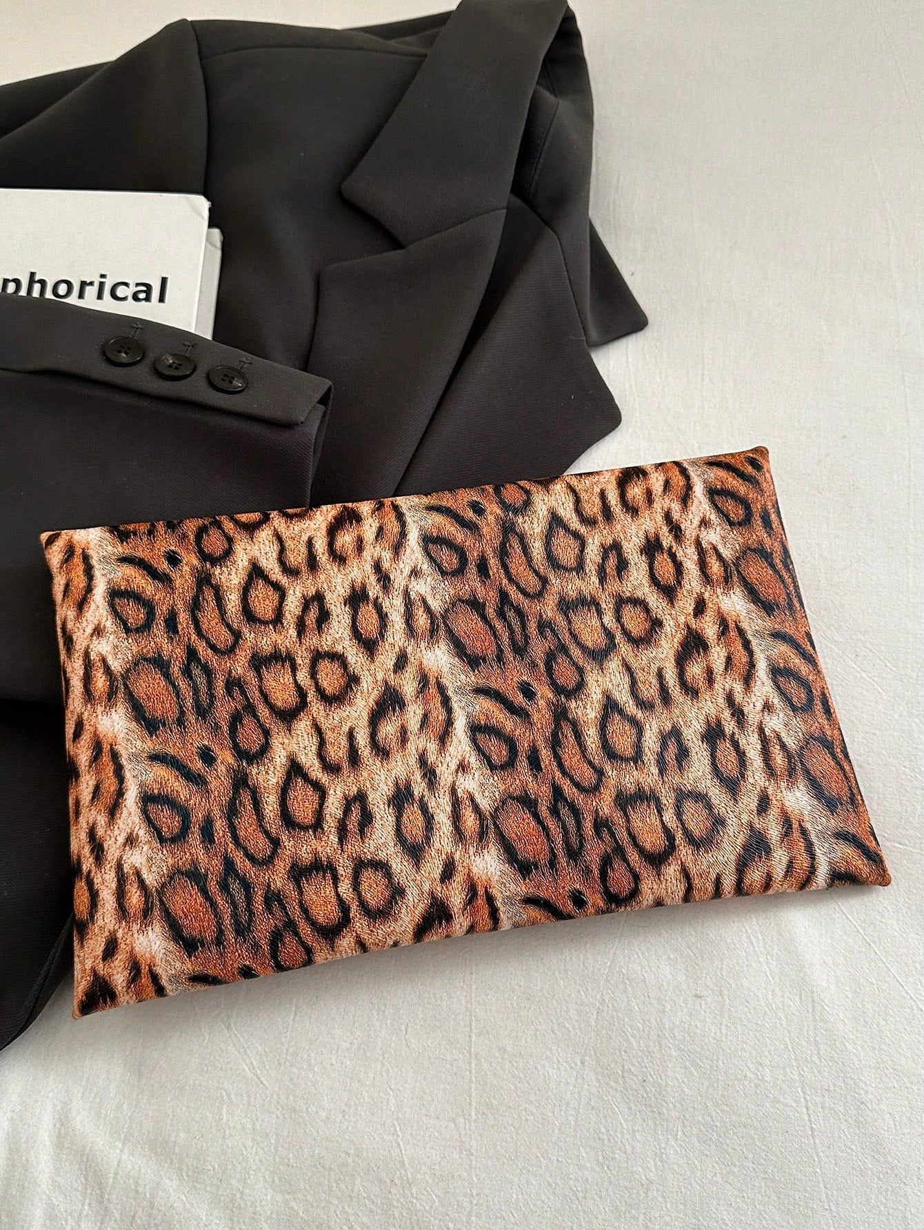 Crocodile Print, Snake Print, Solid Color, Minimalist, Fashionable, Casual PU Clutch, Envelope Bag, Fashionable Clutch Bags For Woman