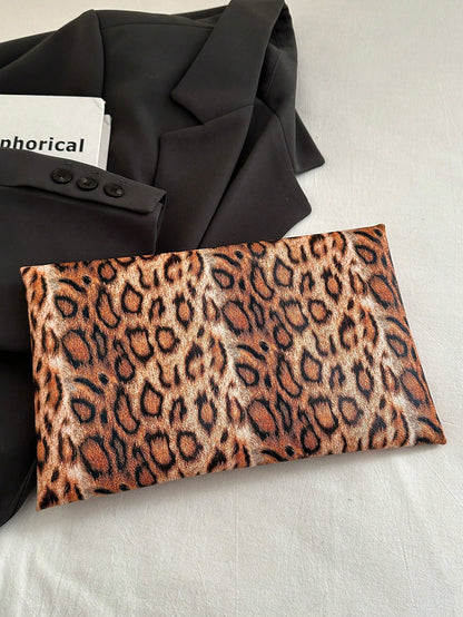 Crocodile Print, Snake Print, Solid Color, Minimalist, Fashionable, Casual PU Clutch, Envelope Bag, Fashionable Clutch Bags For Woman