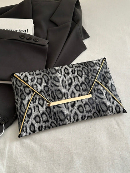 Crocodile Print, Snake Print, Solid Color, Minimalist, Fashionable, Casual PU Clutch, Envelope Bag, Fashionable Clutch Bags For Woman