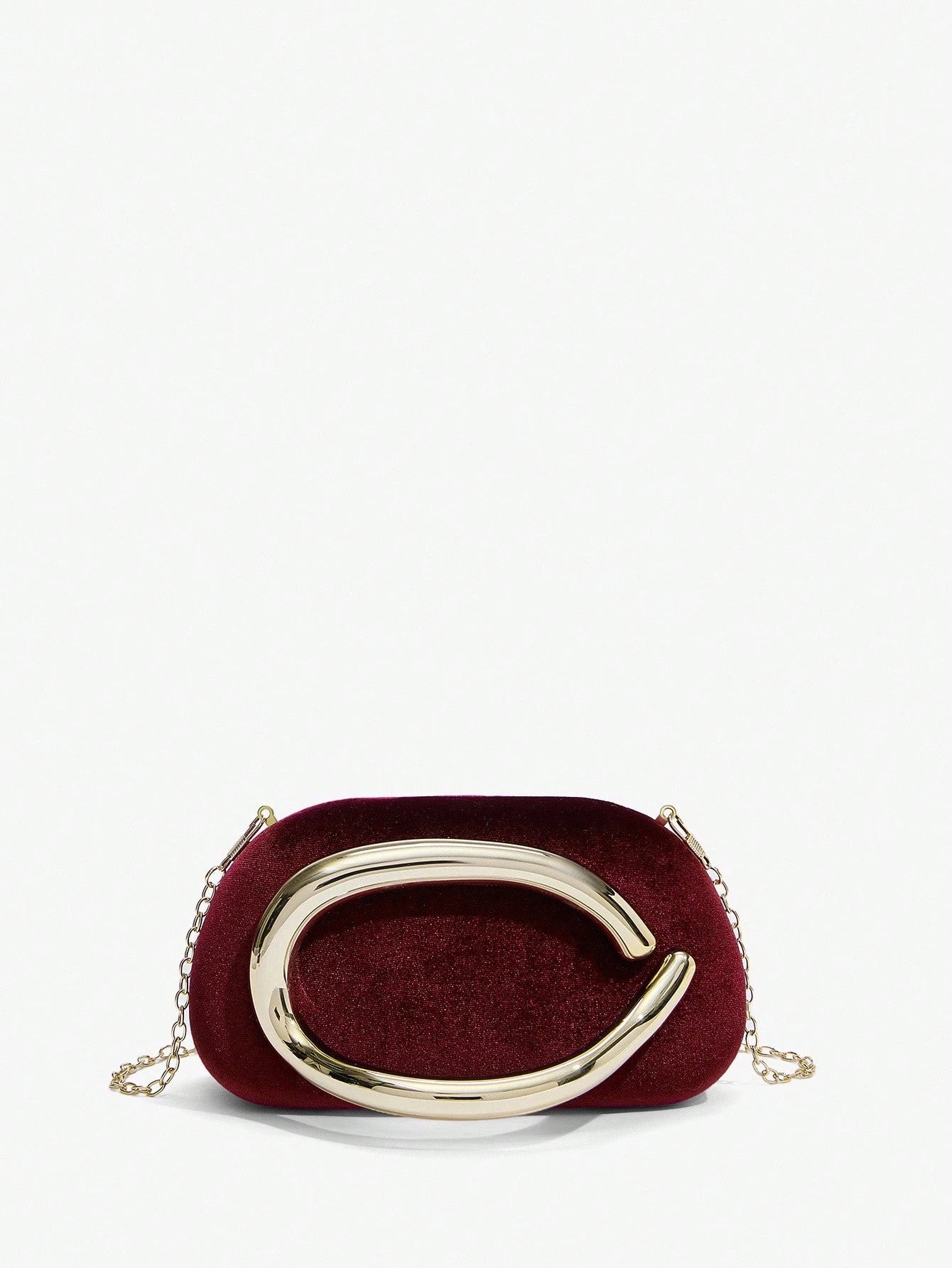 SHEIN BAE Women's Fashionable Metallic Effect Evening Party Clutch Bag, Perfectly Matching With Bridal Party, Party Bags,Perfect For Party Wedding Prom Dinner/Banquet Matching With Holiday Party Dress Evening Dress & Sequin Dress