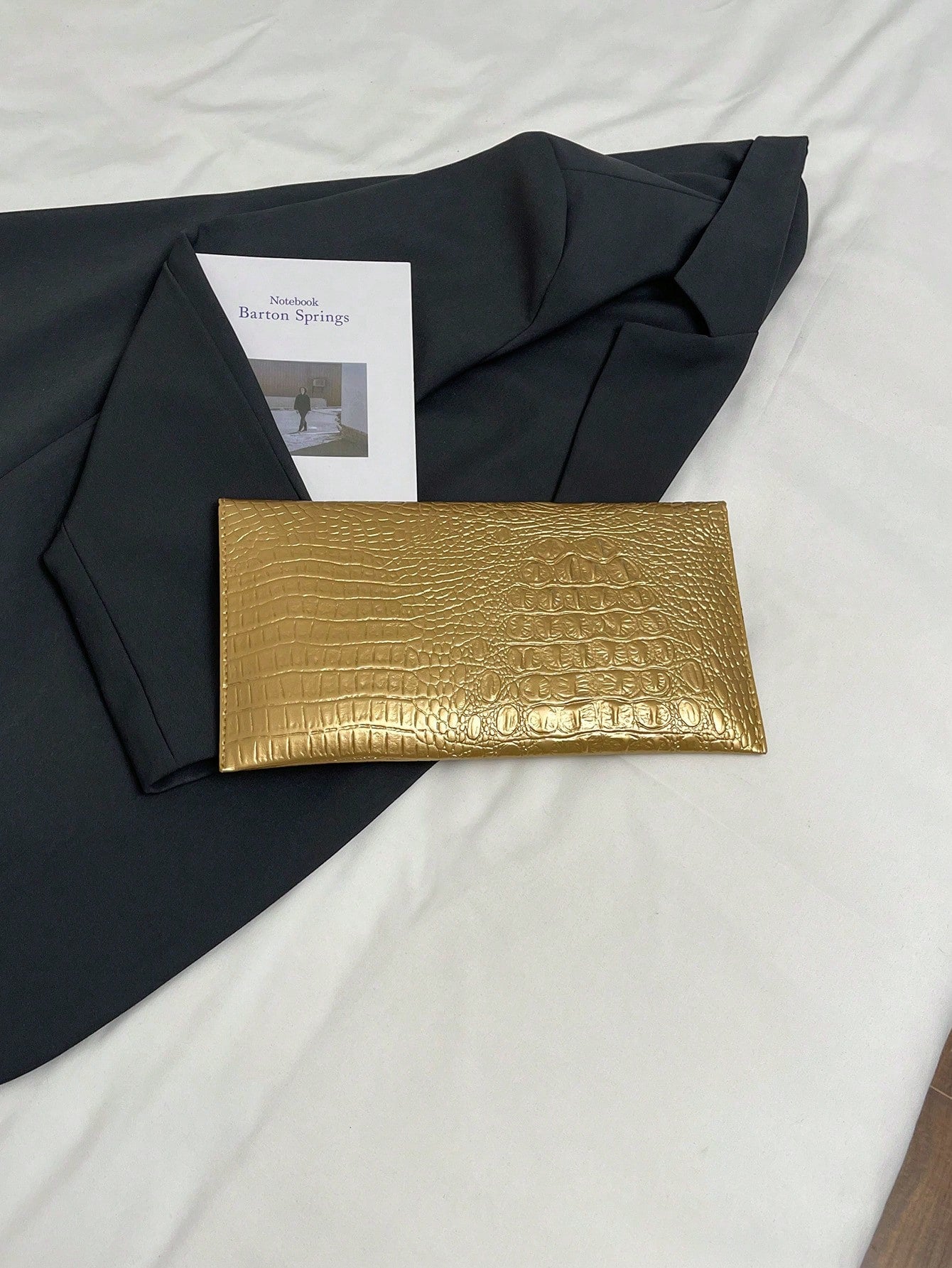 Crocodile Print, Snake Print, Solid Color, Minimalist, Fashionable, Casual PU Clutch, Envelope Bag, Fashionable Clutch Bags For Woman