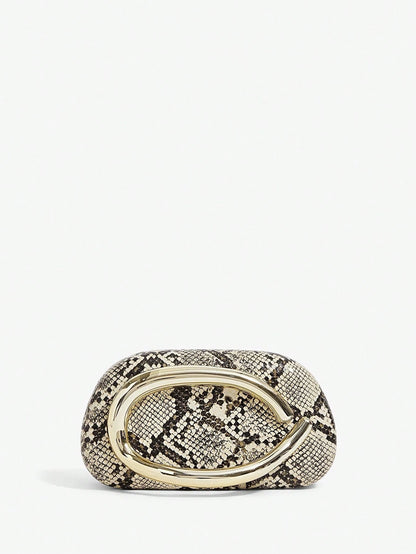 SHEIN BAE Women's Fashionable Metallic Effect Evening Party Clutch Bag, Perfectly Matching With Bridal Party, Party Bags,Perfect For Party Wedding Prom Dinner/Banquet Matching With Holiday Party Dress Evening Dress & Sequin Dress