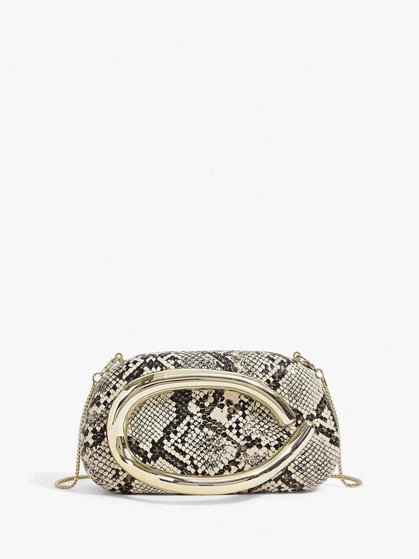 SHEIN BAE Women's Fashionable Metallic Effect Evening Party Clutch Bag, Perfectly Matching With Bridal Party, Party Bags,Perfect For Party Wedding Prom Dinner/Banquet Matching With Holiday Party Dress Evening Dress & Sequin Dress